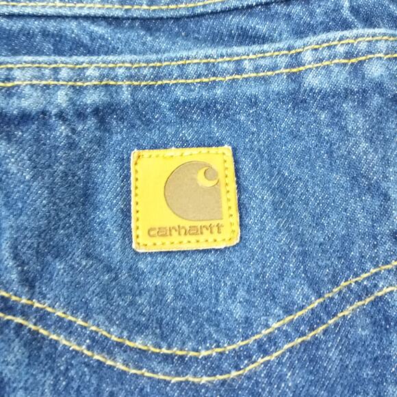 CARHARTT~Men's Dark Wash 100% Cotton Jeans~32x35 - Picture 5 of 8
